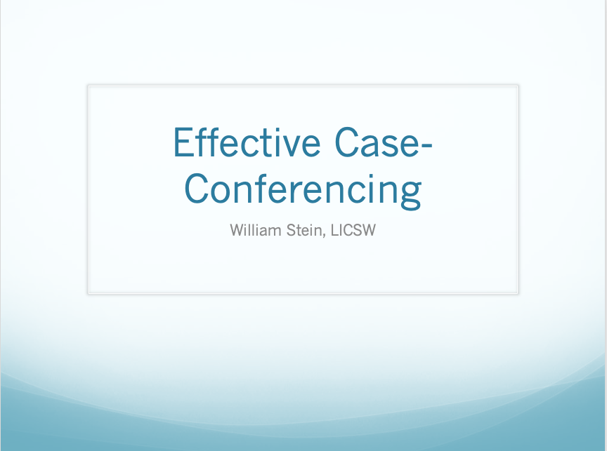 Case Conference Training